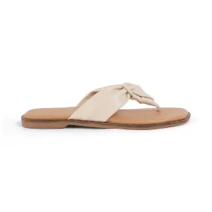 Tresmode Tie Beige Women's Casual Flats