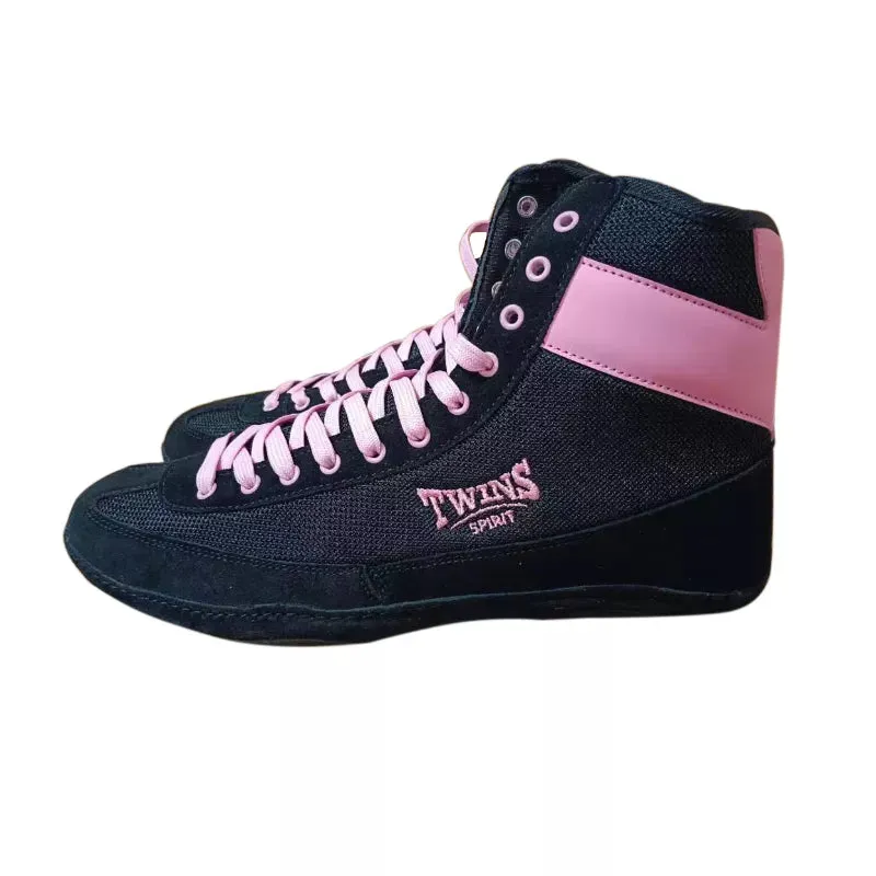 TWINS SPIRIT TBS6 BOXING SHOES BOXING BOOTS EUR 37-46 BLACK PINK