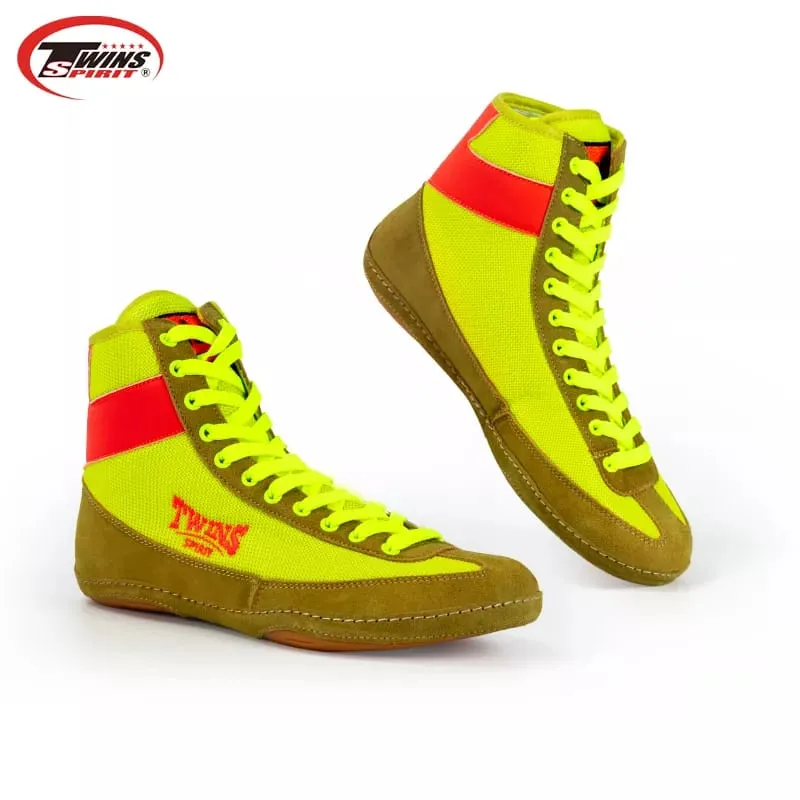 TWINS SPIRIT TBS6 BOXING SHOES BOXING BOOTS EUR 37-46 GREEN PINK