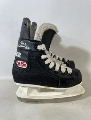 VIC USA Silver - Youth Hockey Skates - Size 3 (used) - Crazy Clearance Sale