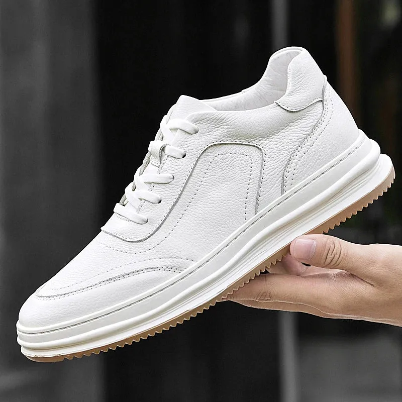 Wiaofellas  -  Italian Brand Men's Casual Shoes Versatile White Shoes Classic Men's Oxford Shoe High Quality Business Shoes Autumn New