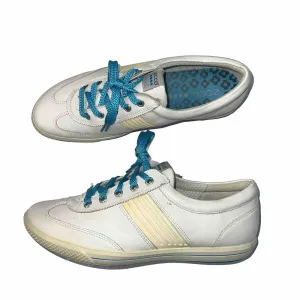 Women’s Ecco Street Premier Hydromax  Leather Spikeless Golf Shoe 41 White/Blue