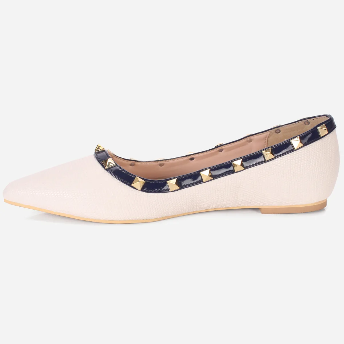 Womens "ADELAIDA  "Pointed Adorned Flat Shoes