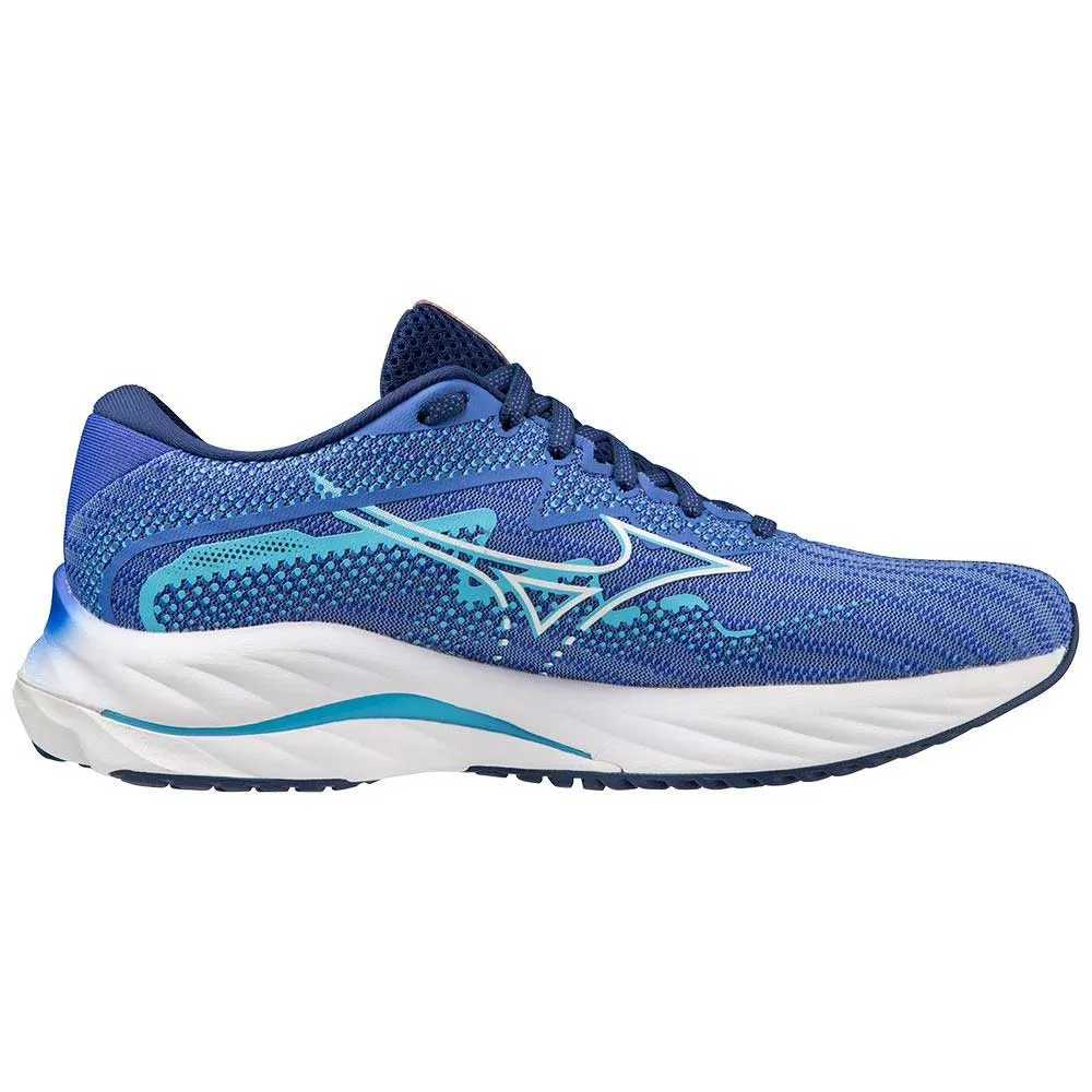 Women's Wave Rider 27 Running Shoe - Ultramarine/White- Regular (B)